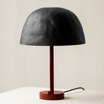 Dome Table Lamp - Oxide Red / Black Clay Shade