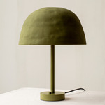 Dome Table Lamp - Reed Green / Green Clay Shade
