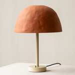 Dome Table Lamp - Bone / Terracotta
