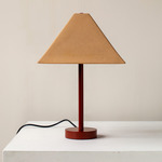 Pyramid Table Lamp - Oxide Red / Tan Clay
