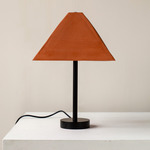 Pyramid Table Lamp - Black / Terracotta
