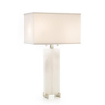 Alabaster Table Lamp - Alabaster / White