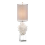 Celene Table Lamp - Crystal / White