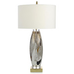 Pure Charm Table Lamp - Clear / Off White