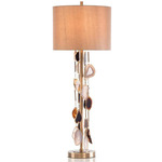 Falling Agate Buffet Lamp - Brass