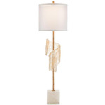 Furls Hints of Gold Buffet Lamp - Gold / White