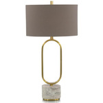 Golden Loop Table Lamp - Gold / Brown