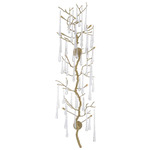 Illuminated Teardrop Wall Sconce - Antique Brass