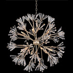 Luna Wand Chandelier - Antique Silver / Crystal