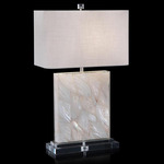 Mother Of Pearl Table Lamp - White / Off White