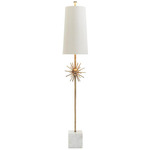 Orbit Buffet Lamp - Antique Brass / Cream