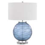 Primrose Table Lamp - Blue / Off White