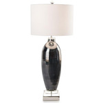 Slender Table Lamp - Smokey Blue / Off White