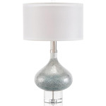 Sparking Blue Table Lamp - White Organza