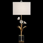 Spring Has Sprung Table Lamp - Gold Leaf / White