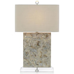 Sultry Table Lamp - Gray / White