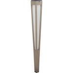 Lanai Outdoor Solar Torch Light - Weathered Teak / Frosted