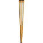 Lanai Outdoor Solar Torch Light - Teak / Frosted