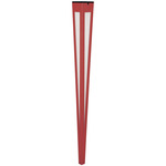 Lanai Outdoor Solar Torch Light - Red / Frosted