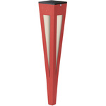 Lanai Outdoor Solar Torch Light - Red / Frosted