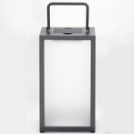 Tradition Outdoor Solar Lantern - Space Grey / Frosted