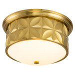 Epsilon Ceiling Light Fixture - Aged Brass
