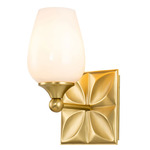 Epsilon Wall Sconce - Aged Brass / Opal