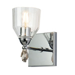 Felice F1 Wall Sconce - Polished Chrome / Silver / Clear