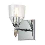 Felice F2 Wall Sconce - Polished Chrome / Silver / Clear
