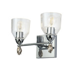 Felice F1 Bathroom Vanity Light - Polished Chrome / Silver / Clear