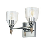 Felice F2 Bathroom Vanity Light - Polished Chrome / Silver / Clear