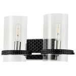 Mazant Bathroom Vanity Light - Black / Clear