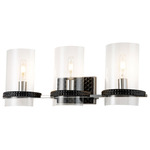 Mazant Bathroom Vanity Light - Black / Clear