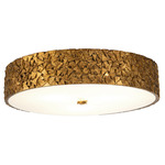Mosaic Round Ceiling Light Fixture - Gold Leaf