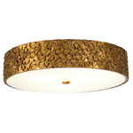 Mosaic Round Ceiling Light Fixture - Gold Leaf