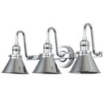 Provence Bathroom Vanity Light - Polished Chrome