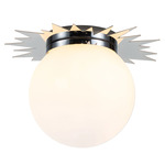 Soleil Ceiling Light Fixture - Polished Chrome