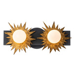 Soleil Bathroom Vanity Light - Gold Leaf