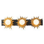 Soleil Bathroom Vanity Light - Gold Leaf