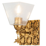 Star Wall Sconce - Gold Leaf / Clear Seeded