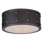Trestle Flush Mount - Oil Rubbed Bronze / Antique Brass / Frosted