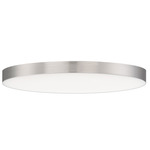 Trim Round 120V Ceiling Light - Satin Nickel / White