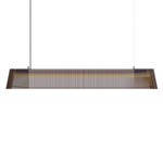 Owalo Linear Pendant - Black / Black Laminated Birch