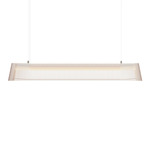 Owalo Linear Pendant - White / White Laminated Birch