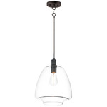Babylon Pendant - Black / Clear