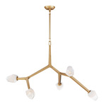 Blossom Multi Light Pendant - Natural Aged Brass / Frosted