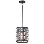 Madeline Pendant - Black / Crystal