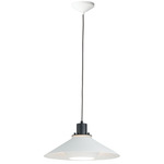 Oslo Pendant - Black / White / White