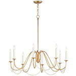 Plumette Chandelier - Gold Leaf