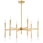 Rome Chandelier - Satin Brass